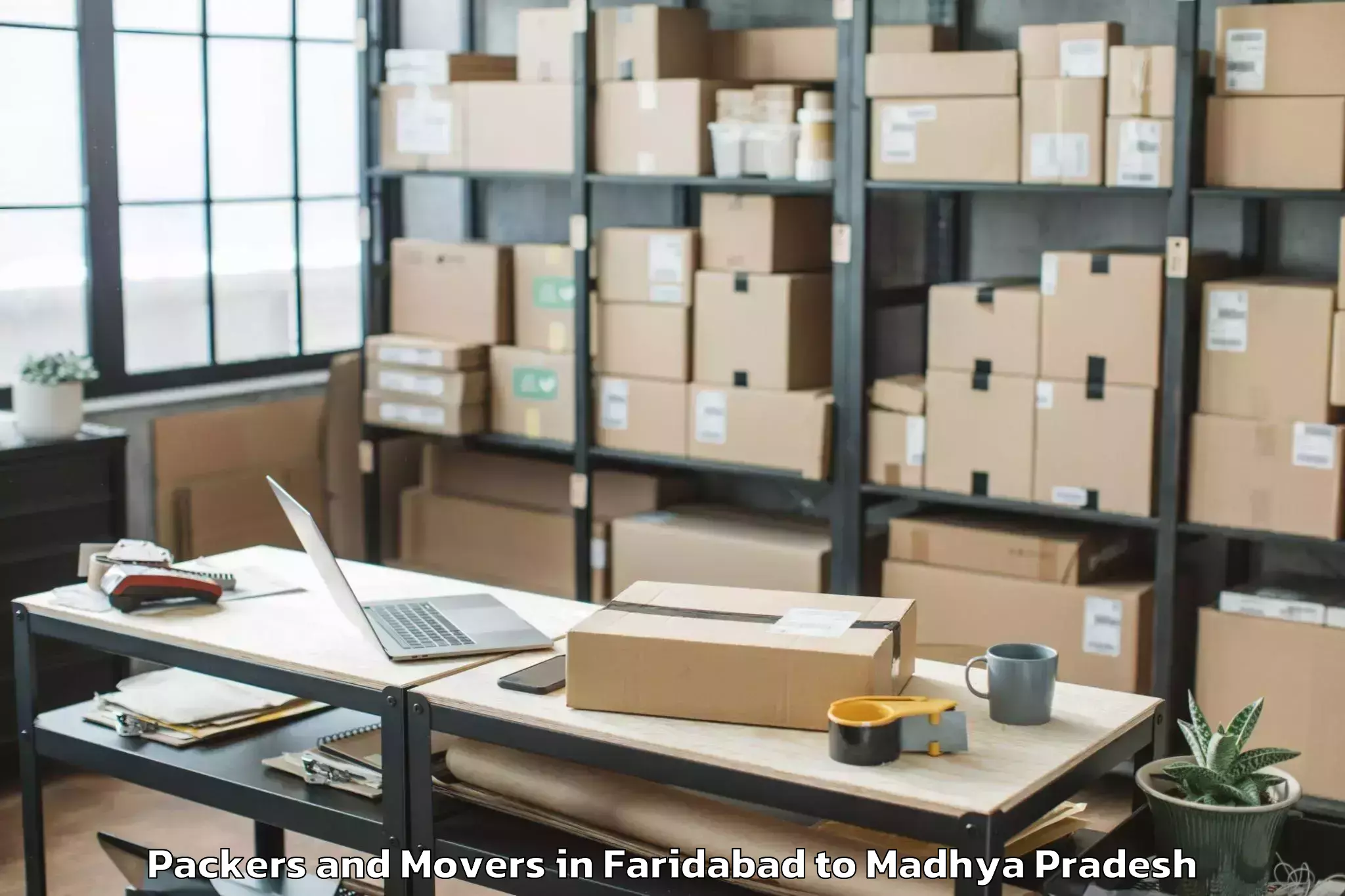 Professional Faridabad to Lahar Packers And Movers